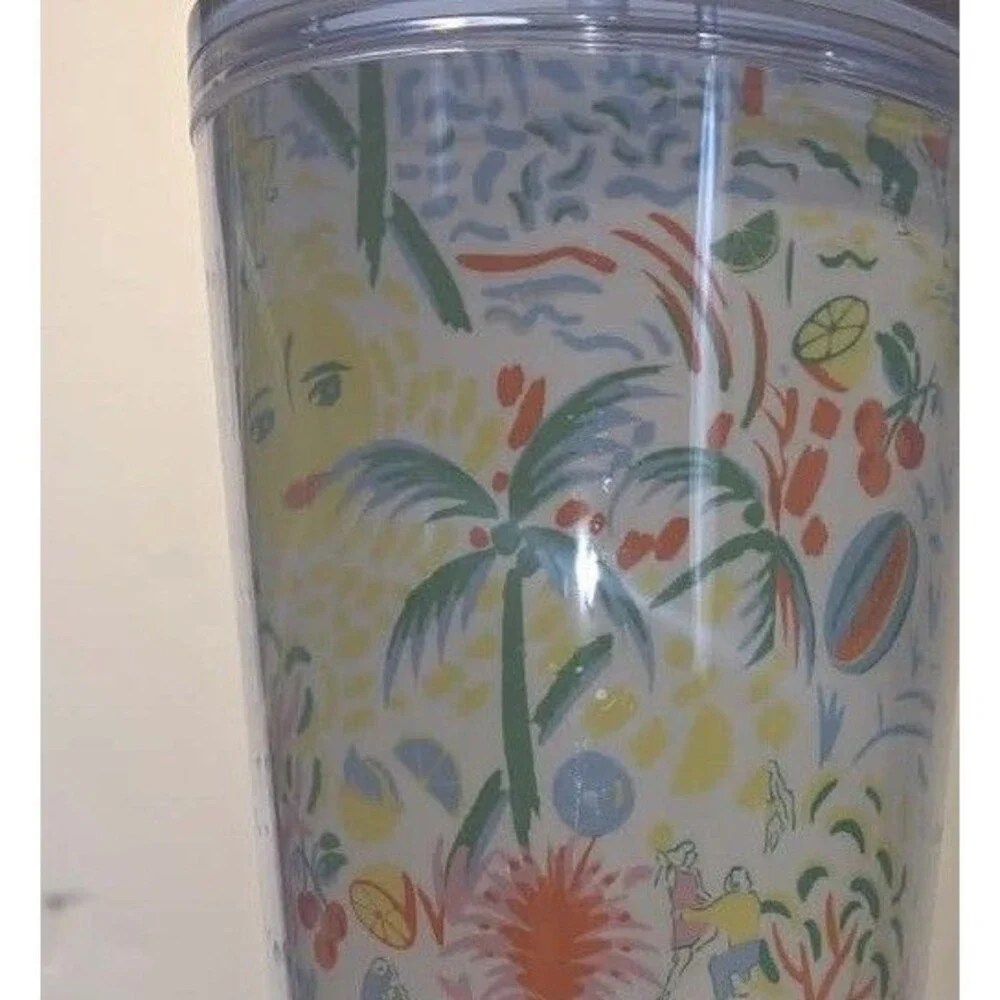 24oz Vacation Tritan Hydration Tumbler White/Blue - Roller Rabbit x Target